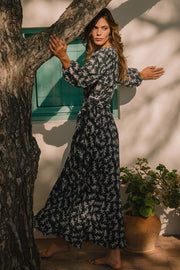 Greta Balloon Sleeve Maxi Dress | Made to Order
