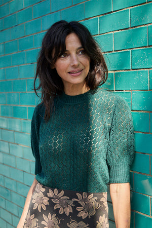 Taki  Crew Neck Short Sleeve Jumper | Made To Order