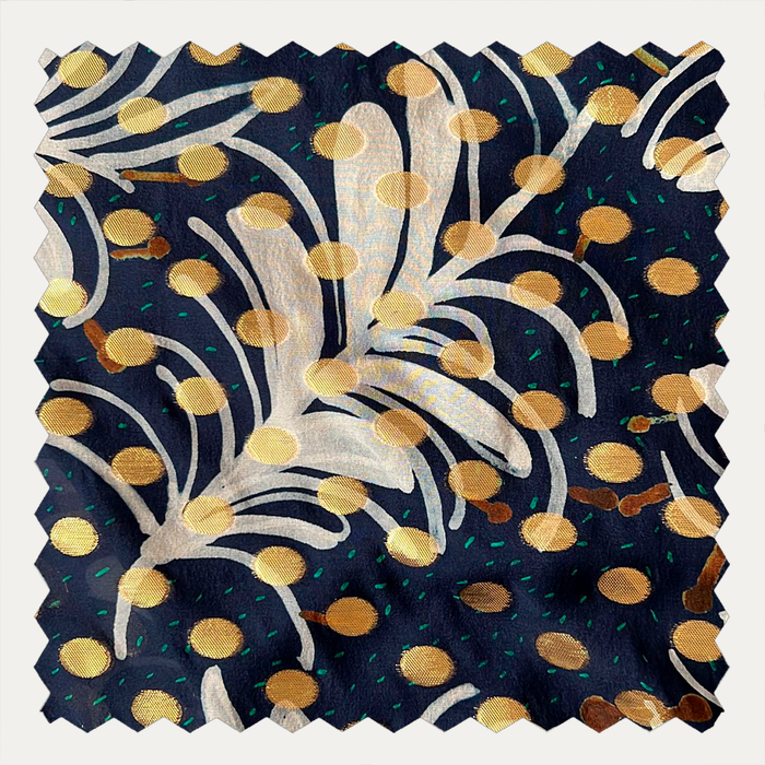 Leaf Indigo Gold