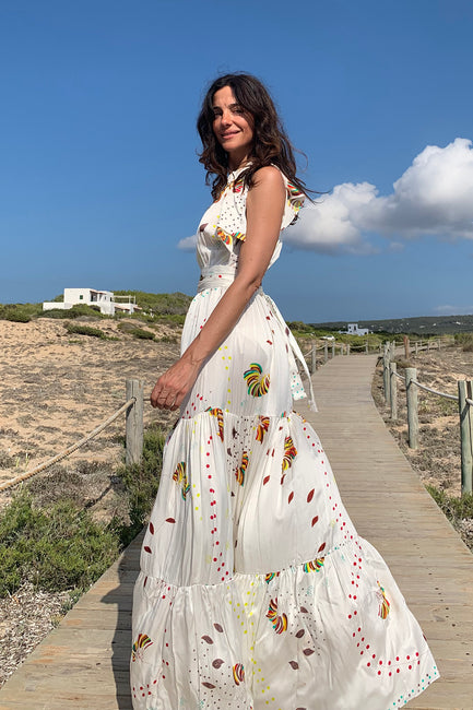 Malta Bow-Tie Maxi Dress | Made to Order