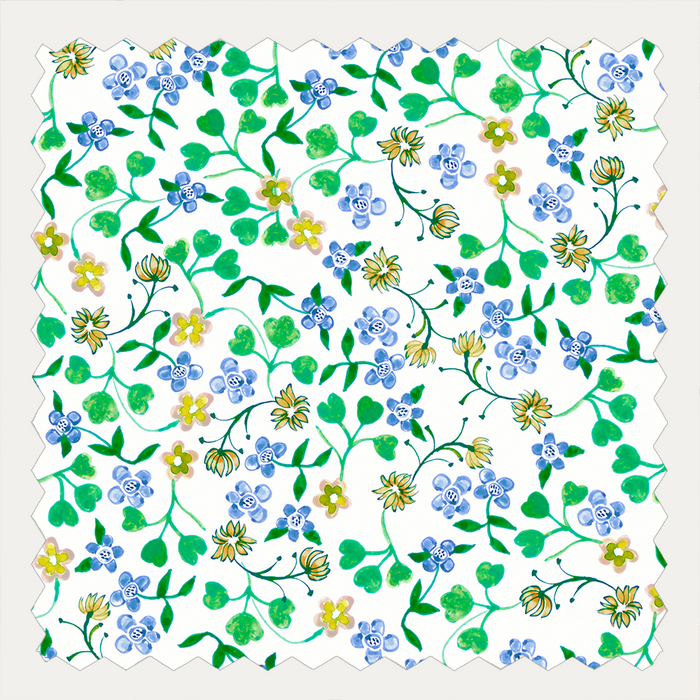 Floretes Blue and Green
