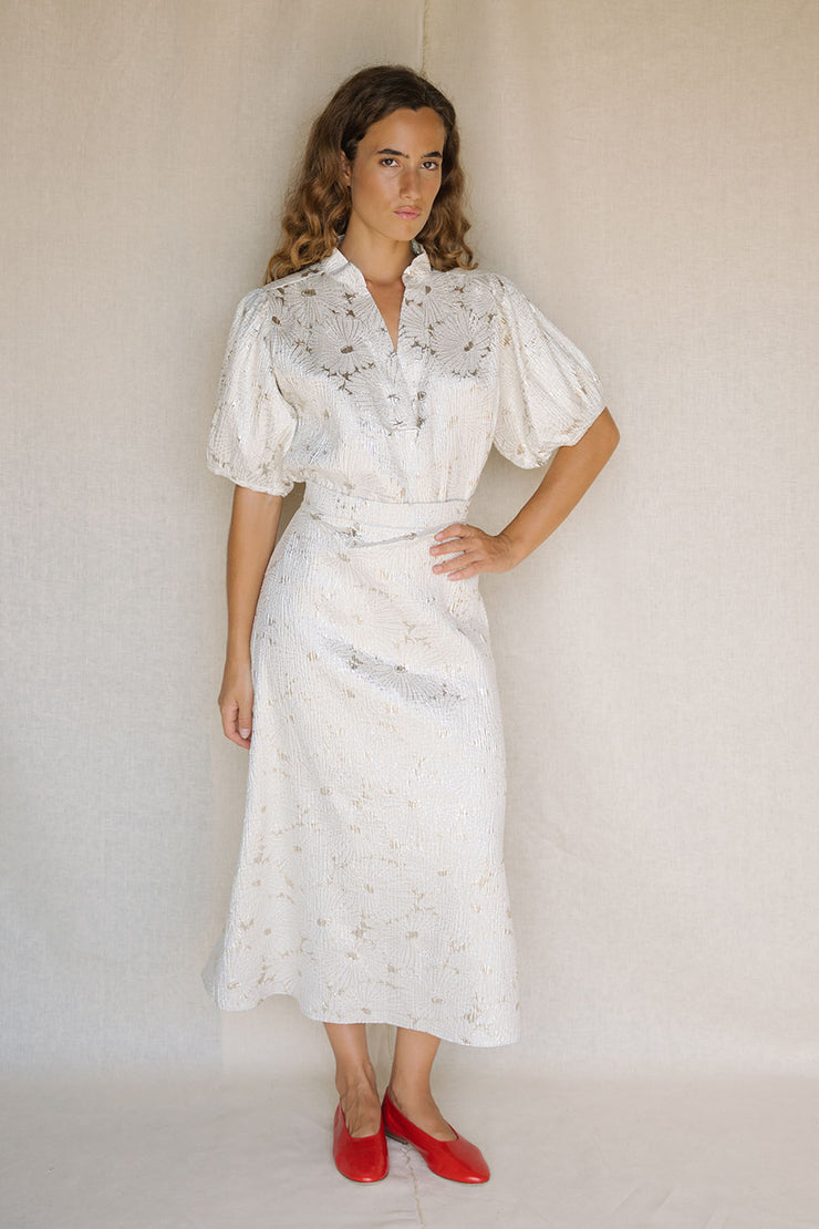 Alma A-line Midi Skirt
