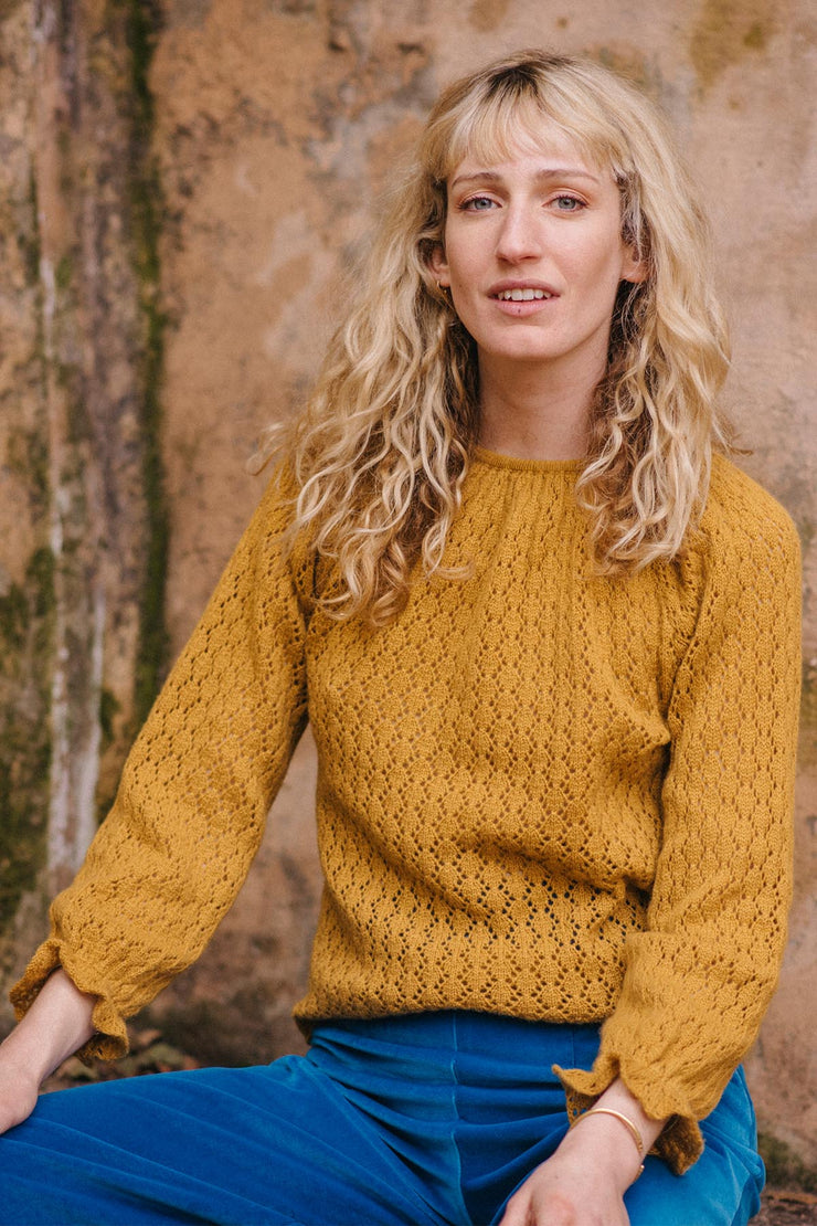 Claude Key Hole Lace Jumper