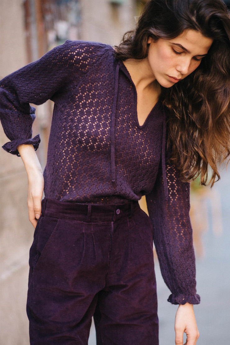Claude Key Hole Lace Jumper