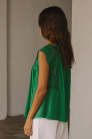 Carmen Lace Yoke Top