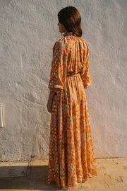 Raquel Frill Bea Peasant Maxi Dress | Made to Order