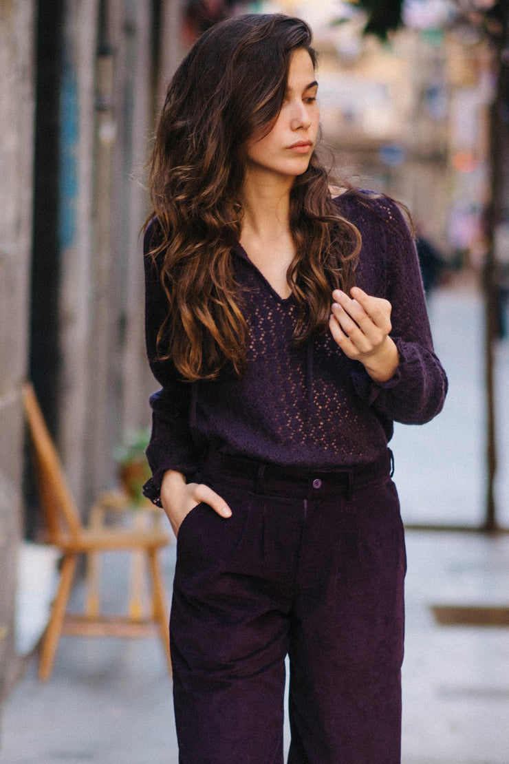 Claude Key Hole Lace Jumper