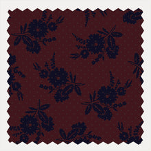 Fiona Navy and burgundy