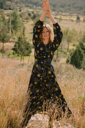 Ines Long Sleeve Maxi Dress | Bespoke it!