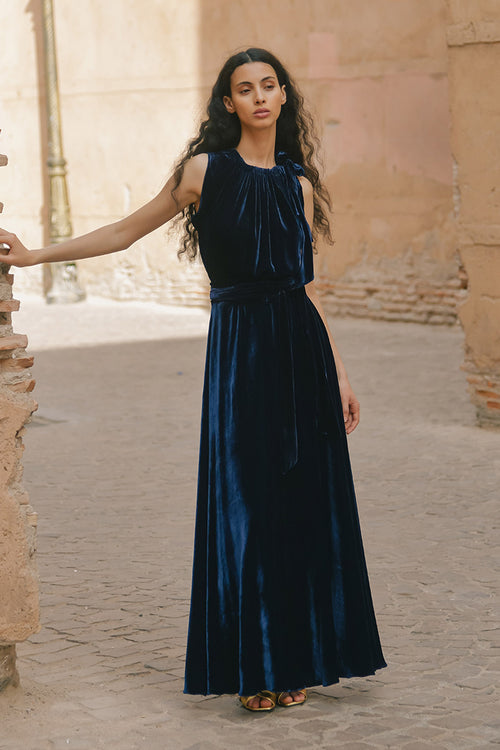 Malta Bea Bow-Tie Maxi Dress | Made To Order