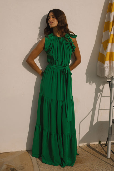 Malta Bow-Tie Maxi Dress | Made to Order