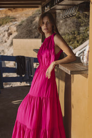 Malta Bow-Tie Maxi Dress | Made to Order