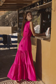 Malta Bow-Tie Maxi Dress | Made to Order