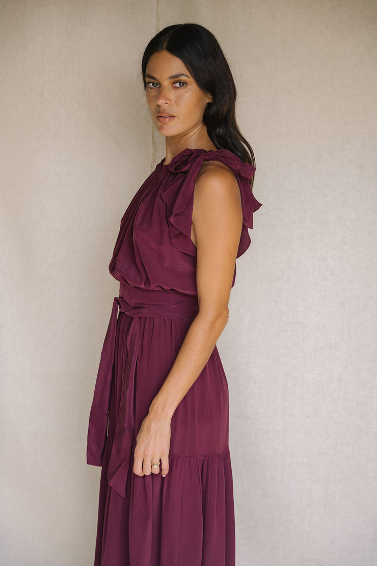 Malta Bow-Tie Maxi Dress
