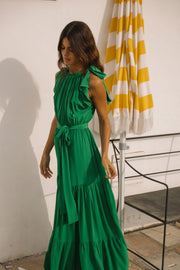 Malta Bow-Tie Maxi Dress | Made to Order