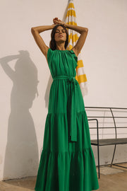 Malta Bow-Tie Maxi Dress | Made to Order