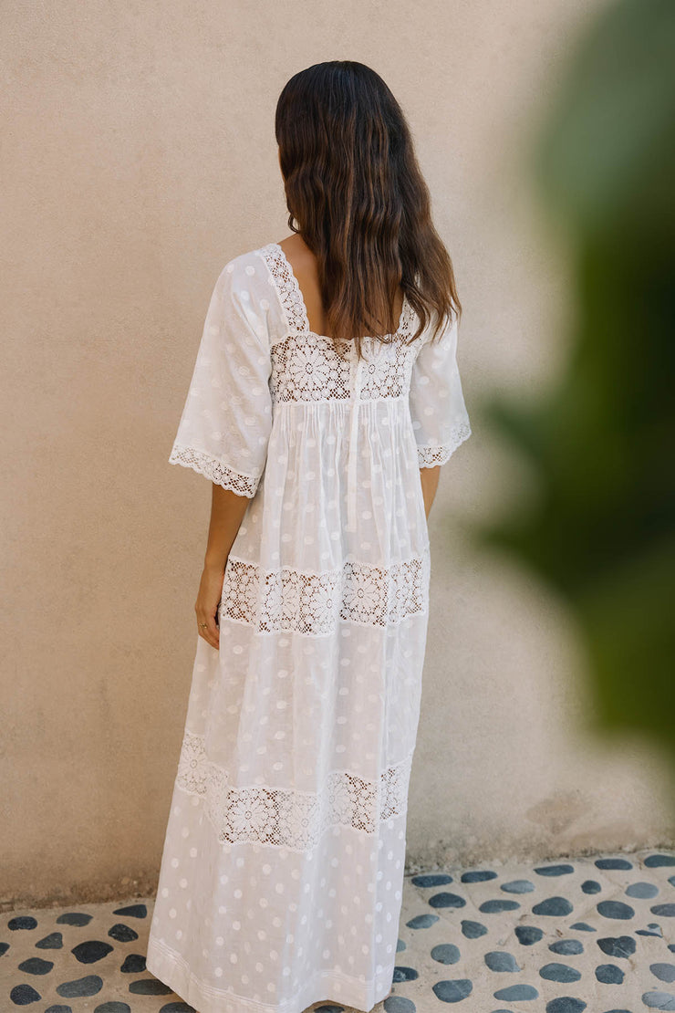 Mia Lace Panel Dress