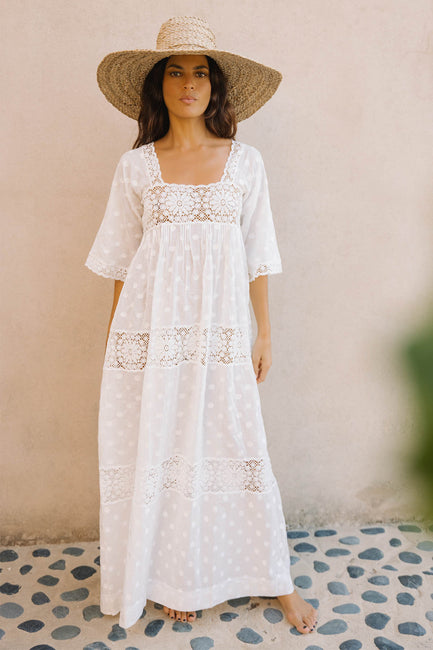 Mia Lace Panel Dress