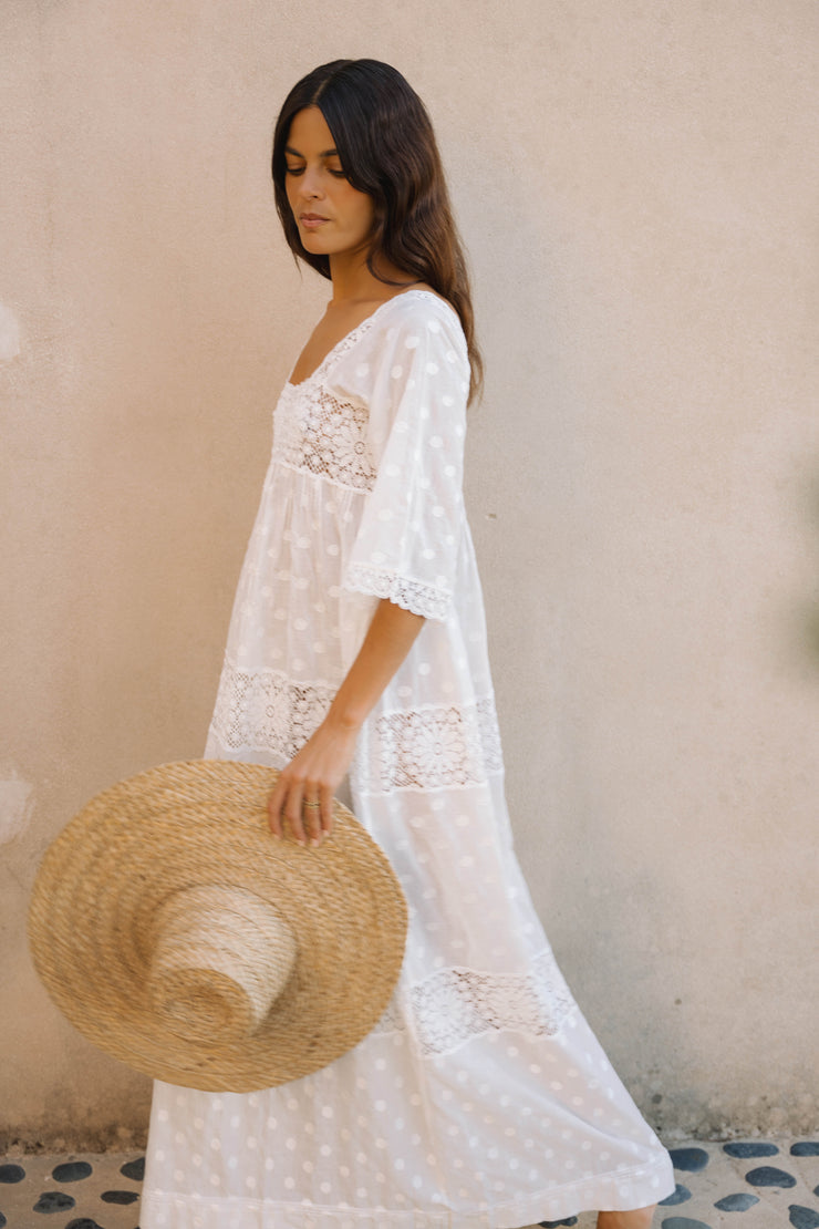Mia Lace Panel Dress
