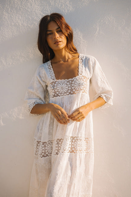 Mia Lace Panel Dress