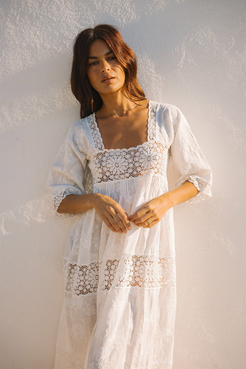 Mia Lace Panel Dress