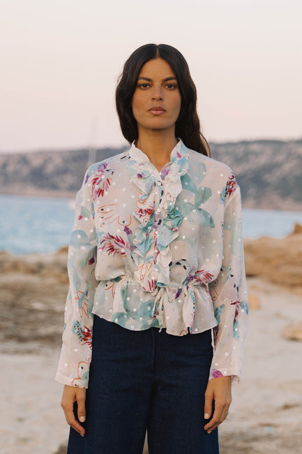 Monica Ruffled Blouse