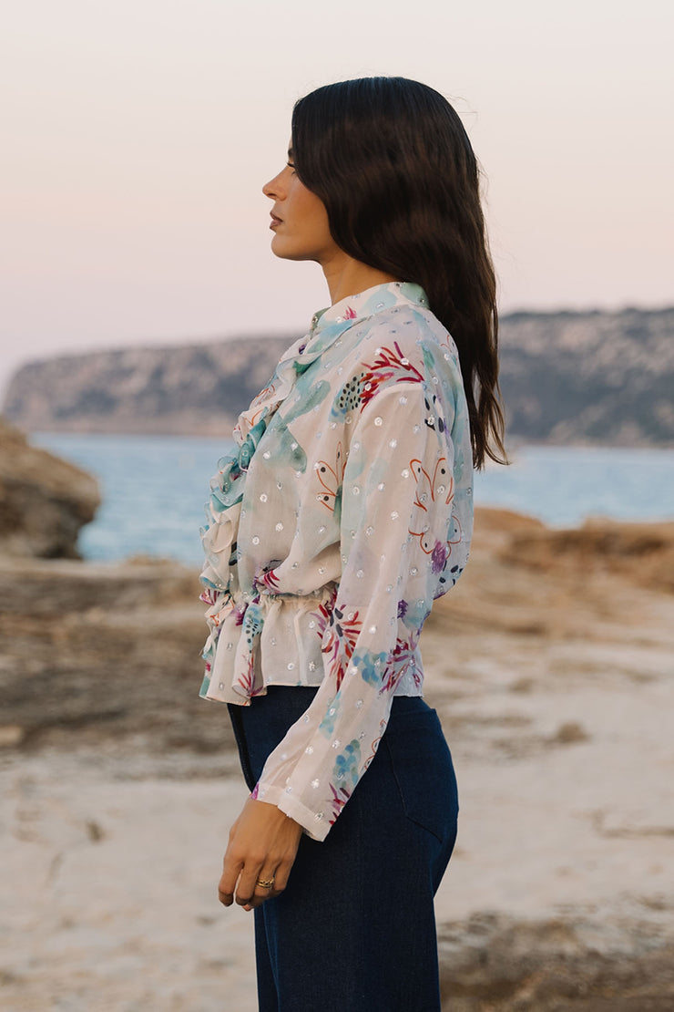 Monica Ruffled Blouse