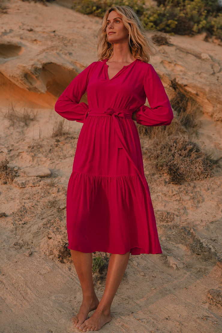 Pauline Tiered Midi Dress