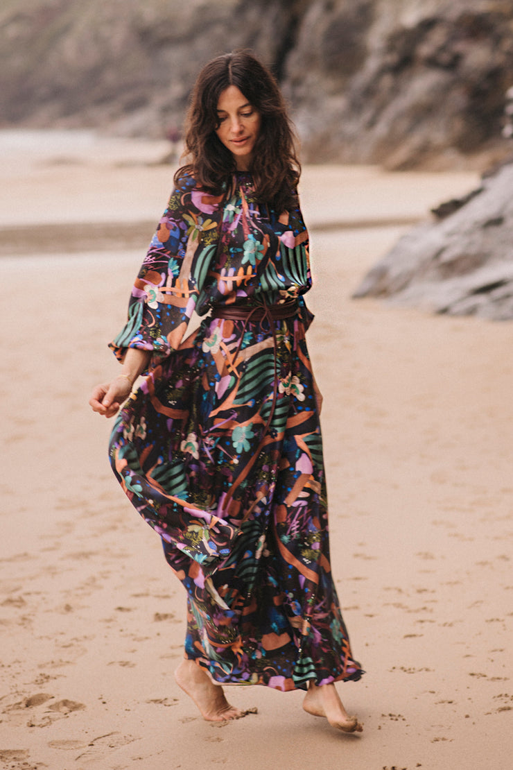 Raquel Bea Peasant Maxi Dress
