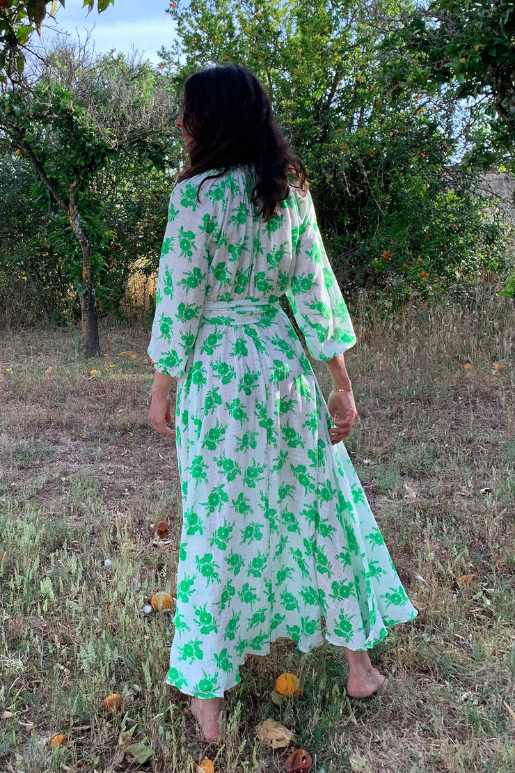 Raquel Bea Peasant Ankle Length Dress