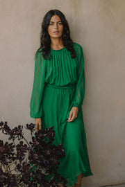Raquel Bea Peasant Midi Dress | Made to Order