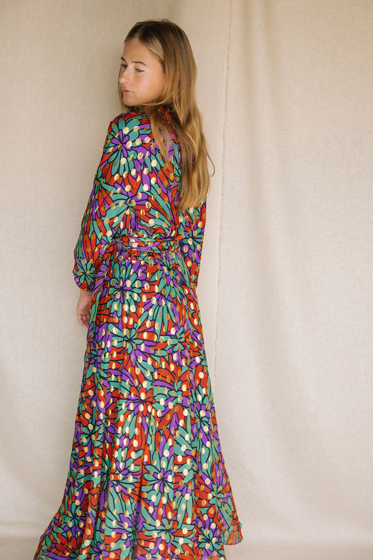 Raquel Frill Bea Peasant Maxi Dress