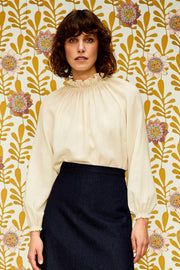 Raquel Frill Neck Peasant Top | Made to Order