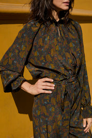 Raquel Frill Neck Peasant Top | Made to Order