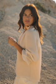 Raquel Frill Neck Peasant Top | Made to Order