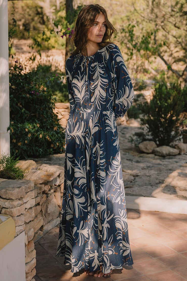 Raquel Bea Peasant Ankle Length Dress Soler London Raquel Bea Peasant Ankle Length Dress Soler London