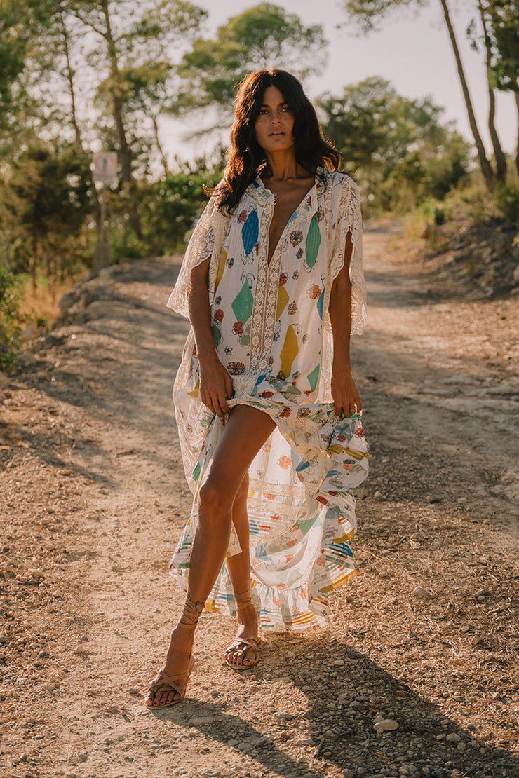 San Tropez Full Skirt Maxi Dress