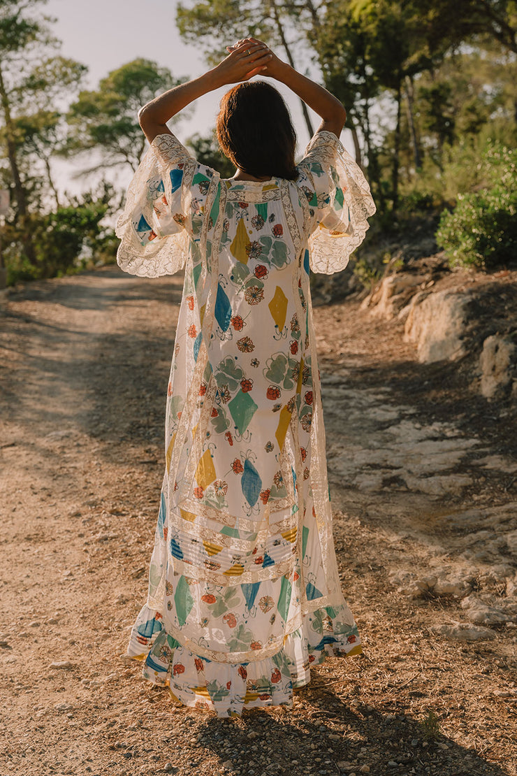 San Tropez Full Skirt Maxi Dress