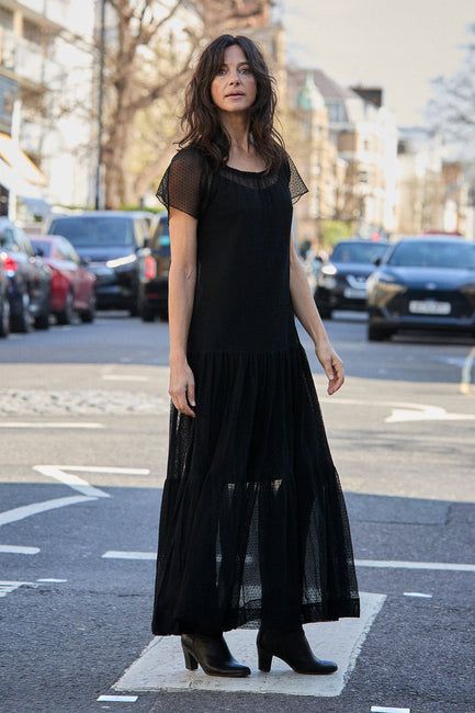 Thalia Flair Sleeve Maxi Dress | Made To Order