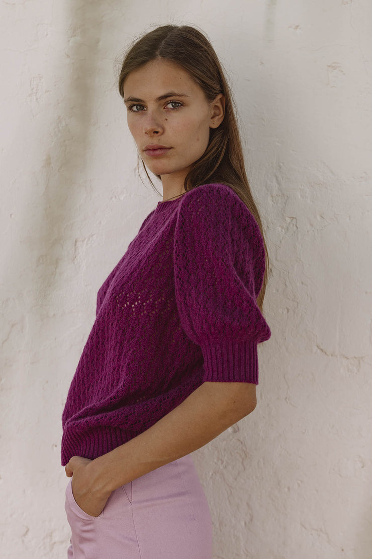 Taki  Crew Neck Short Sleeve Jumper