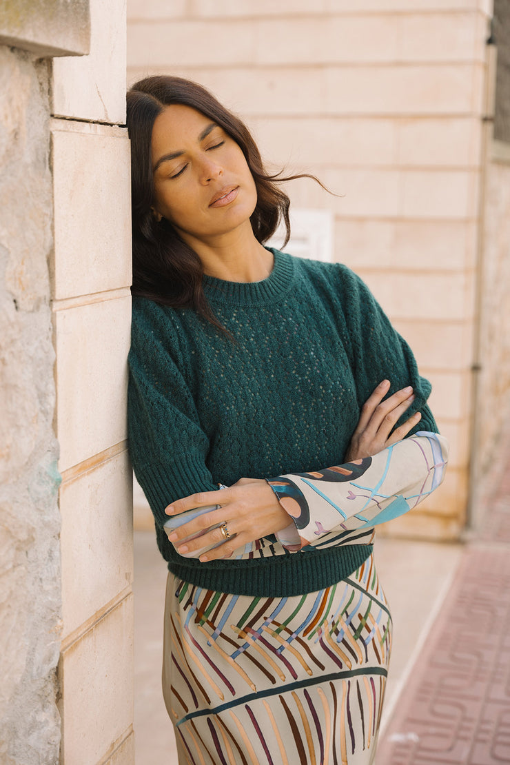 Taki Crew Neck Short Sleeve Jumper