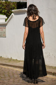 Thalia Flair Sleeve Maxi Dress | Made To Order