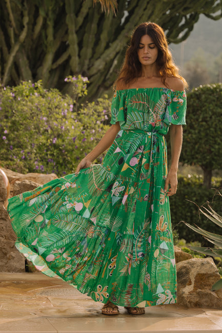 Thalia Flair Sleeve Ankle Dress | Made To Order