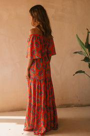 Thalia Flair Sleeve Maxi Dress | Made To Order