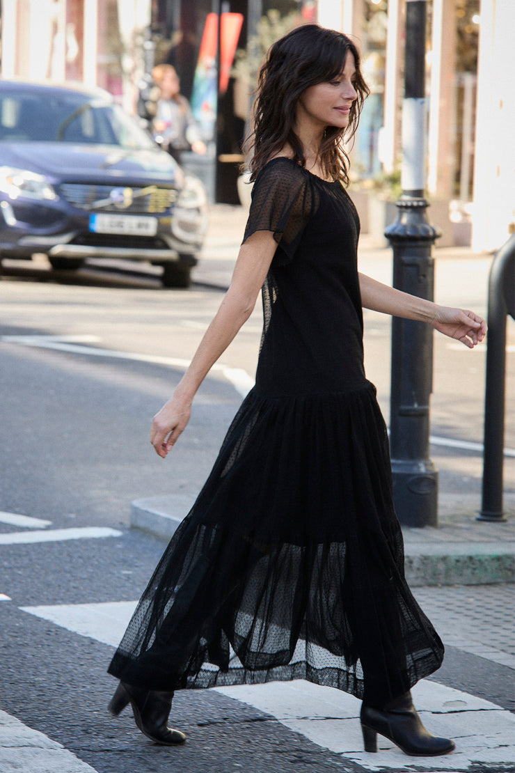 Thalia Flair Sleeve Maxi Dress | Made To Order
