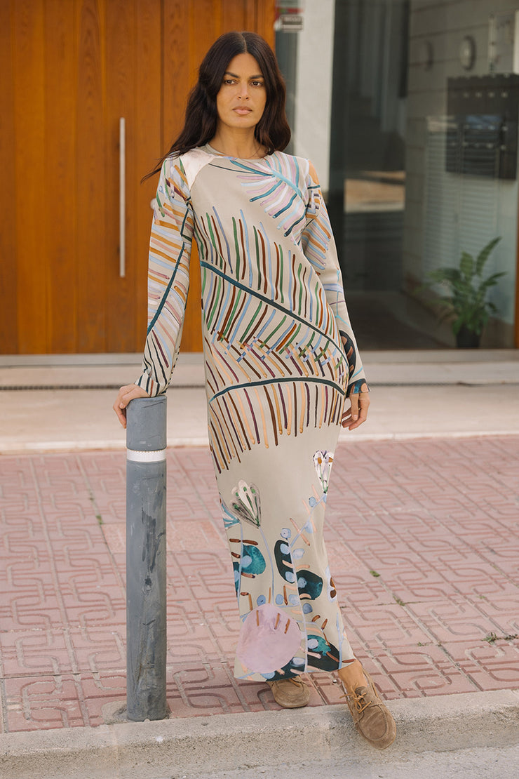 Tina Bias Maxi Dress