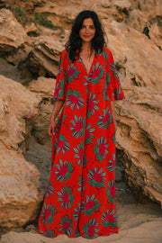 Ursula V-neck Maxi Dress  | Made to Order