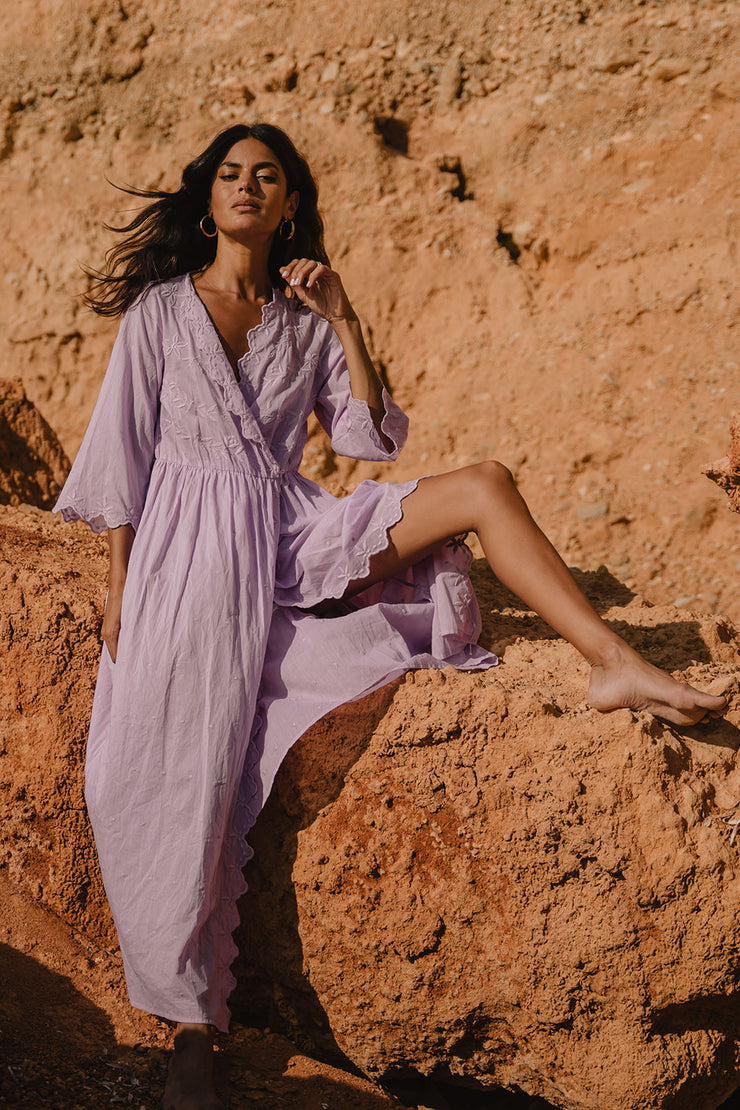 Violet Coat Dress