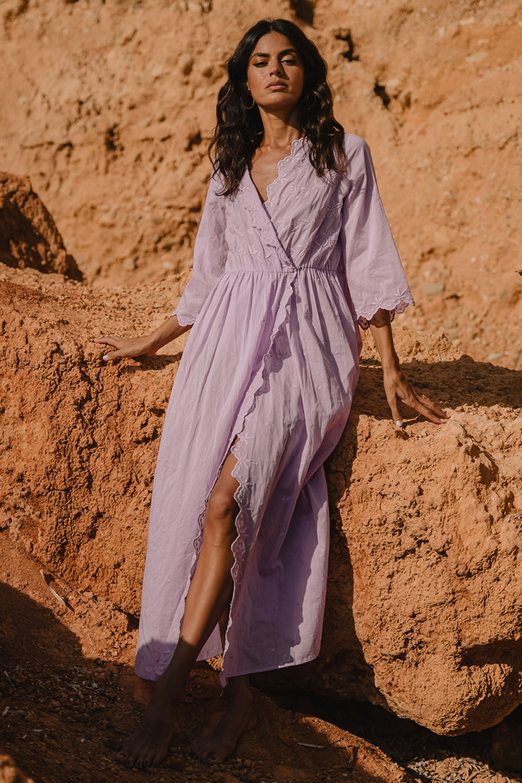 Violet Coat Dress