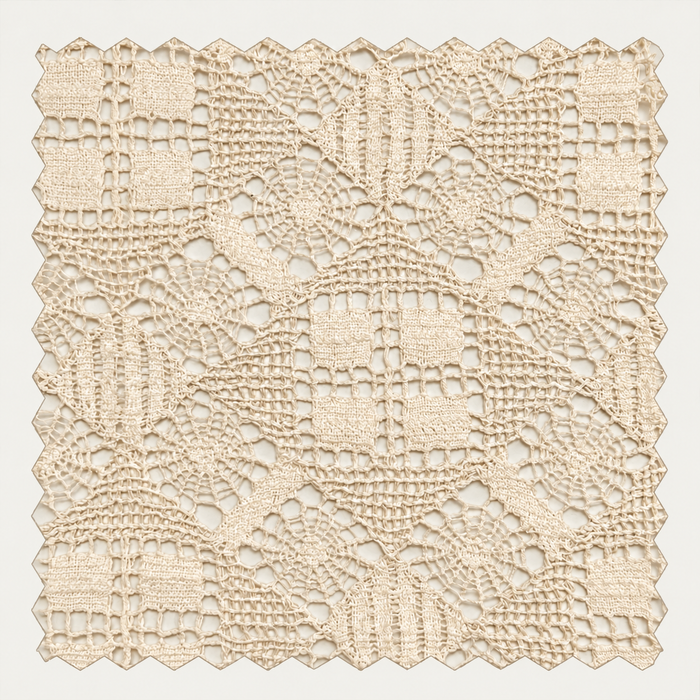 Antique Ecru Trellis Lace